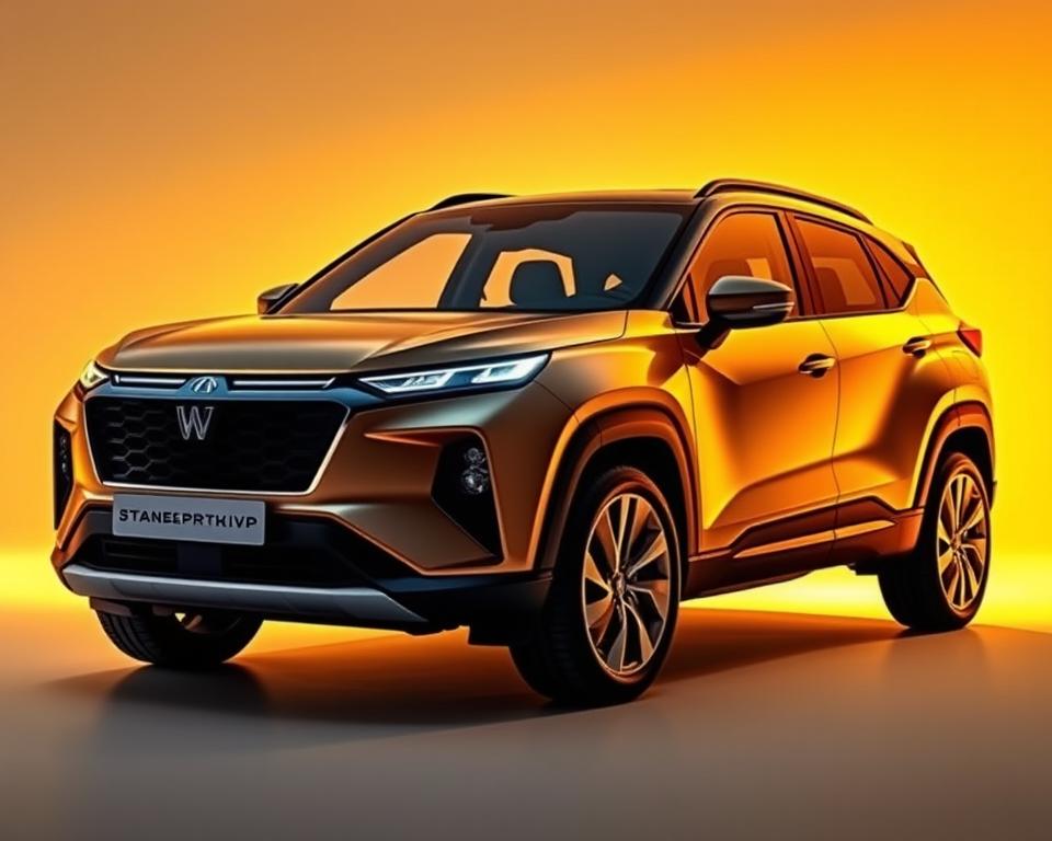Design moderno do SUV compacto