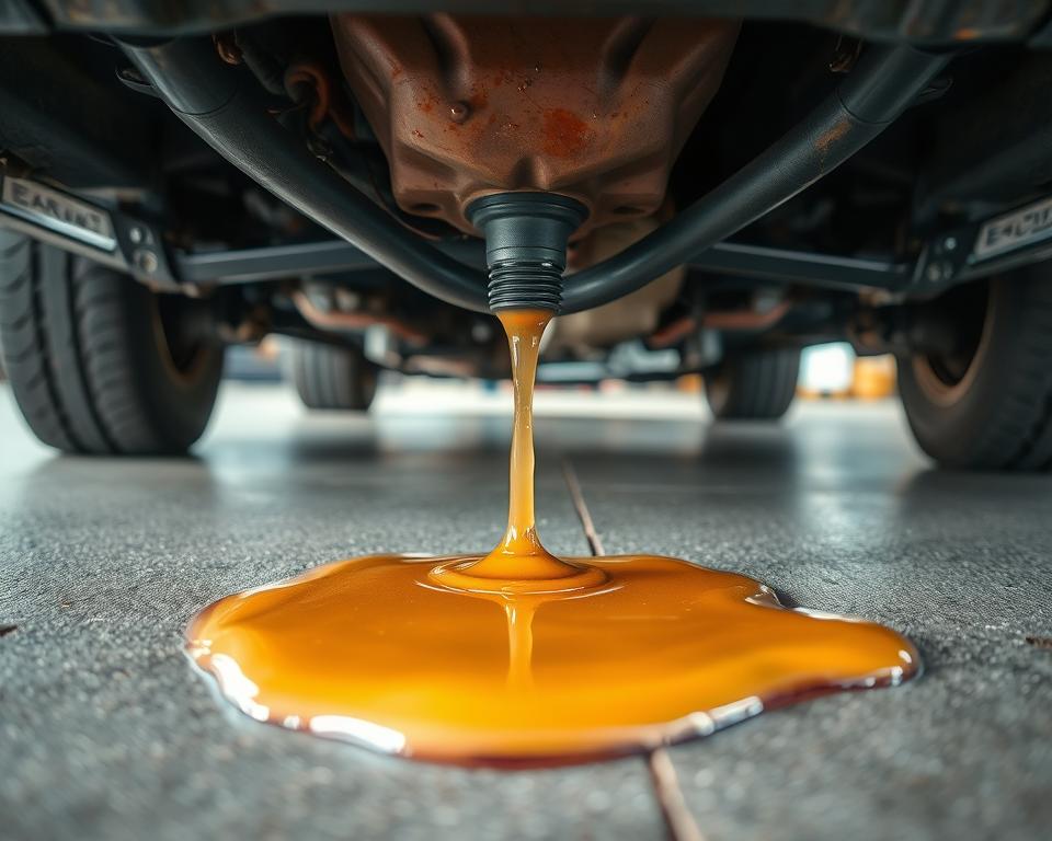 vazamento de fluido no carro