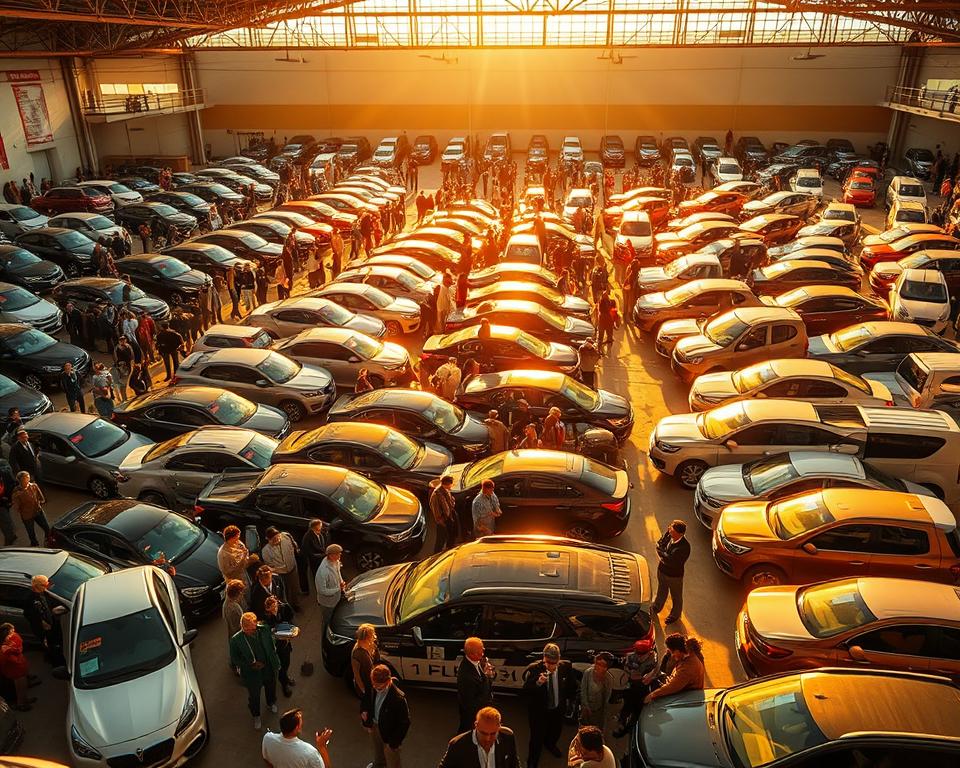 visão geral mercado veículos leilão brasil