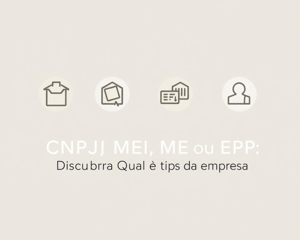 CNPJ MEI, ME ou EPP
