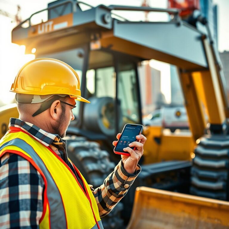 operar máquinas pesadas pelo celular
