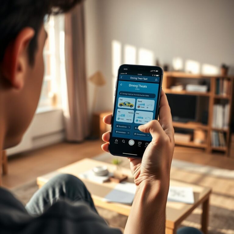 simulado pelo celular para CNH A