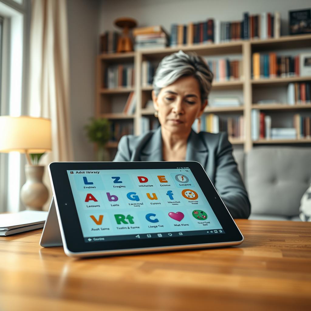 Aplicativo de Alfabetização para Adultos: Aprenda a Ler e Escrever em Casa