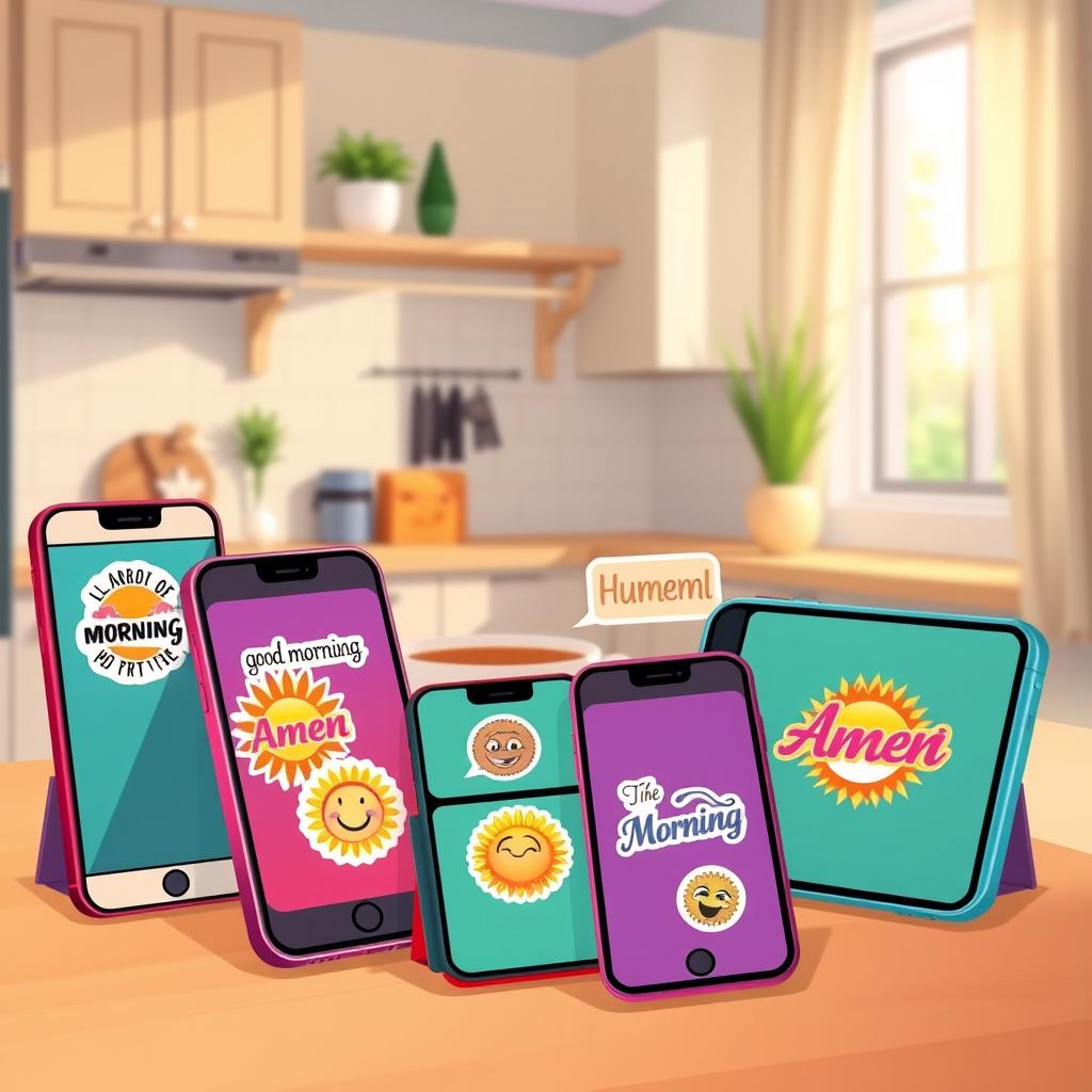 Aplicativos de Figurinhas de Bom Dia e Amém Mensagens Prontas para Compartilhar