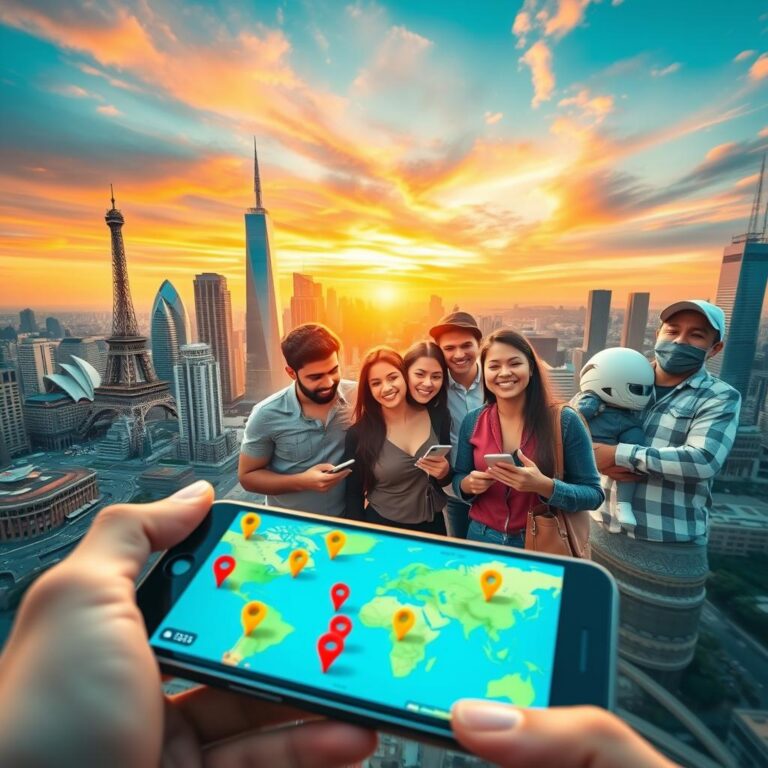 aplicativo que permite explorar cidades do mundo inteiro em tempo real
