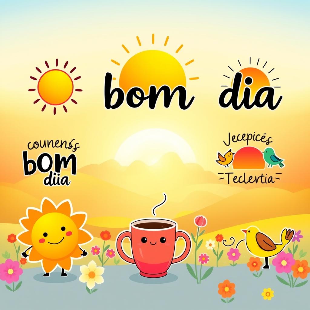 📲 Transforme seu bom dia em algo inesquecível com essas figurinhas prontas