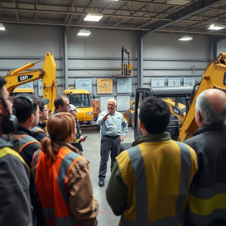 treinamento de operadores de máquinas